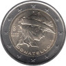  Италия. 2 евро 2016 год. 550 лет со дня смерти Донателло. 