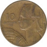  Югославия. 10 динаров 1955 год. Девушка с колосьями. (с надписью - DINCIC F.M) 