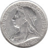  Великобритания. 1 крона 1893 год. Королева Виктория. (LVI) 