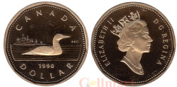 Канада. 1 доллар 1990 год. Полярная гагара.