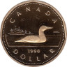  Канада. 1 доллар 1990 год. Полярная гагара. 