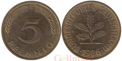 ФРГ. 5 пфеннигов 1986 год. (G)