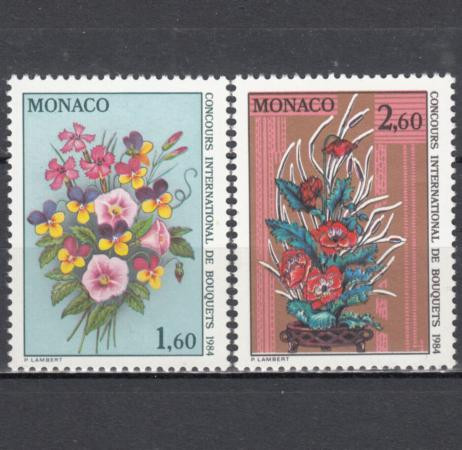  Набор марок. Монако 1983 год. Международный конкурс цветочных букетов. (2 марки) 