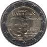  Люксембург. 2 евро 2012 год. 100 лет со дня смерти Великого герцога Люксембургского Вильгельма IV. 