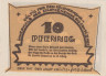  Бона. Германия. Кривиц 10 пфеннигов 1922 год. Нотгельд. (XF) 