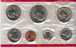 США. Набор монет (6 монет) 1981 год. 200 лет Независимости США. (D)