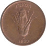  Тонга. 1 сенити 1990 год. Кукуруза. 
