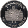  Фолклендские острова. 50 пенсов 2002 год. Золотой юбилей - Проход Елизаветы II перед трибуной. 