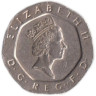  Великобритания. 20 пенсов 1993 год. 