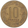  Центральная Африка (BEAC). 10 франков 2003 год. Африканские антилопы. 