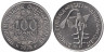 Западная Африка (BCEAO). 100 франков 1975 год. Пилорылый скат. 