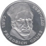  Германия (ФРГ). 5 марок 1977 год. 200 лет со дня рождения Карла Фридриха Гаусса. (J) 