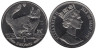  Остров Мэн. 1 крона 1991 год. Кошки - Норвежская лесная кошка. 