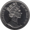  Остров Мэн. 1 крона 1991 год. Кошки - Норвежская лесная кошка. 