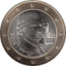  Австрия. 1 евро 2016 год. Вольфганг Амадей Моцарт. 