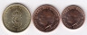  Швеция. Набор монет 2016 год. (3 штуки нового образца) 
