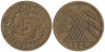  Веймарская республика. 5 рейхспфеннигов 1924 год. (J) 