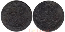 Россия. 5 копеек 1781 год. Екатерина II. ЕМ.