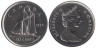  Канада. 10 центов 1974 год. Парусник. (UNC) 