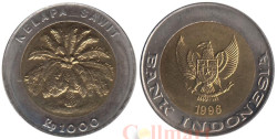 Индонезия. 1000 рупий 1996 год. Пальма.