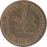  ФРГ. 5 пфеннигов 1987 год. (G) 