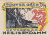  Бона. Германия. Хайлигендамм 25 пфеннигов 1921 год. Нотгельд. (XF) 