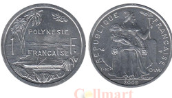 Французская Полинезия. 1 франк 2009 год. Гавань.