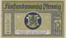  Бона. Германия. Лойтенберг 25 пфеннигов 1921 год. Нотгельд. (XF) 