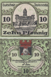 Бона. Германия. Цойленрода 10 пфеннигов 1920 год. Нотгельд. (XF)