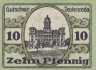  Бона. Германия. Цойленрода 10 пфеннигов 1920 год. Нотгельд. (XF) 