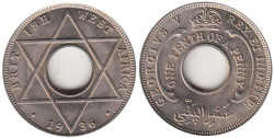 Британская Западная Африка. 1/10 пенни 1936 год. Георг V.