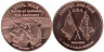  США. Монетовидный жетон. Битва при Энтитеме - 150 лет гражданской войне в США. (унция меди 999) 