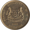  Сингапур. 5 центов 2005 год. Монстера деликатесная. 