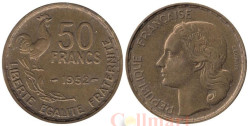 Франция. 50 франков 1952 год. Тип Жиро. Галльский петух. (Без отметки монетного двора)