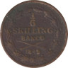  Швеция. 1/6 скиллинга банко 1849 год. Король Оскар I. 