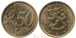 Финляндия. 50 евроцентов 2013 год. Геральдический лев.