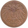  Германская империя. 1 пфенниг 1912 год. (D) 