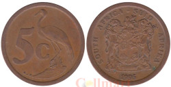 ЮАР. 5 центов 1995 год. Африканская красавка.