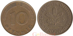 ФРГ. 10 пфеннигов 1990 год. (D)