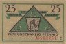  Бона. Германия. Дюссельдорф 25 пфеннигов 1919 год. Нотгельд. (XF) 