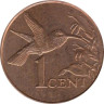  Тринидад и Тобаго. 1 цент 2009 год. Колибри. 
