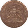  Тринидад и Тобаго. 1 цент 2009 год. Колибри. 