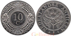 Нидерландские Антильские острова. 10 центов 1996 год. Апельсин.
