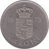  Дания. 1 крона 1973 год. Королева Маргрете II. 