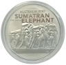  Австралия. 1 доллар 2022 год. Австралийский зоопарк - Суматранский слон. 