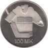  Финляндия. 100 марок 1991 год. Чемпионат мира по хоккею. 