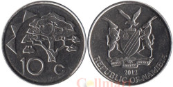 Намибия. 10 центов 2012 год. Верблюжья акация.