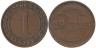  Веймарская республика. 1 рентенпфенниг 1923 год. (E) 