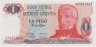  Бона. Аргентина 1 песо 1983-84 год. Хосе де Сан-Мартин. (Пресс) 