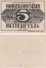  Бона. Германия. Биттерфельд 5 пфеннигов 1921 год. Нотгельд. (XF) 